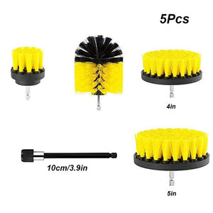 UNTIOR Drill Brush Attachment Set Power Scrubber Brush Bathroom Cleaning Kit with Extender Multipurpose Clean for Kitchen Grout