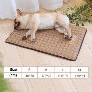 Hoopet Summer Cooling Mats Breathable Pet Dog Cat Sleeping Mat Self Cooling Mattress Portable Pad Ice Cushion Pet Accessories