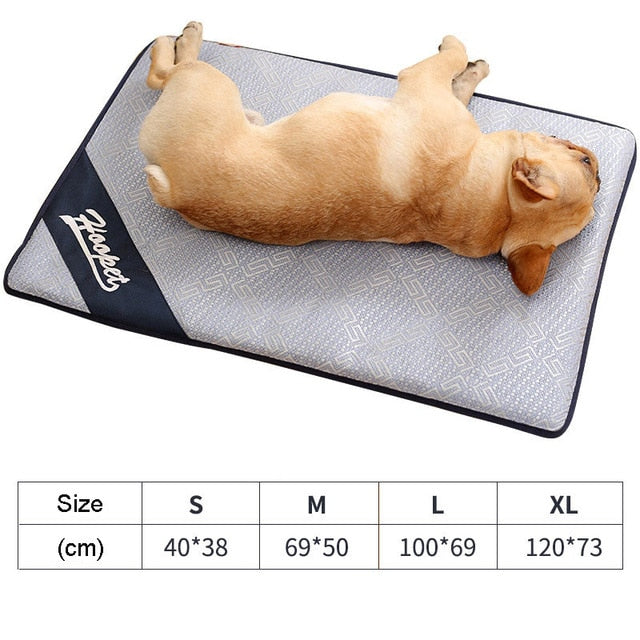 Hoopet Summer Cooling Mats Breathable Pet Dog Cat Sleeping Mat Self Cooling Mattress Portable Pad Ice Cushion Pet Accessories