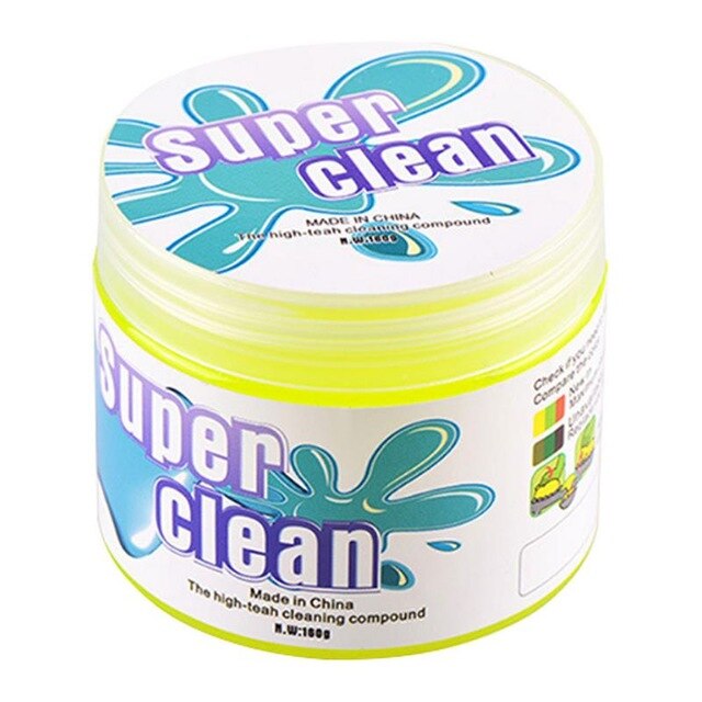 160g Car Cleaning Glue Slime Automobile Cup Holders Sticky Jelly Gel Compound Dust Wiper Cleaner