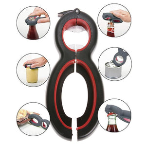 6 in 1 Multi Function Can Bottle Opener