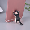 Cute Cat Phone Holder Support Resin Mobile Phone Holder Stand Sucker Tablets Desk Sucker Design Smartphone Holder High Quality