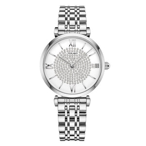 Women Watches Top Brand Luxury 2020 Fashion Diamond Ladies Wristwatches Stainless Steel Silver Mesh Strap Female Quartz Watch