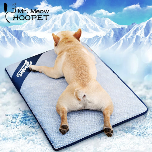 Hoopet Summer Cooling Mats Breathable Pet Dog Cat Sleeping Mat Self Cooling Mattress Portable Pad Ice Cushion Pet Accessories