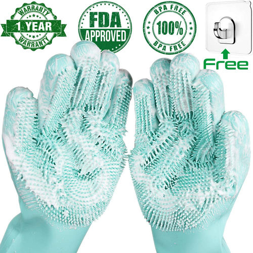 Magic Silicone Dishwashing Gloves