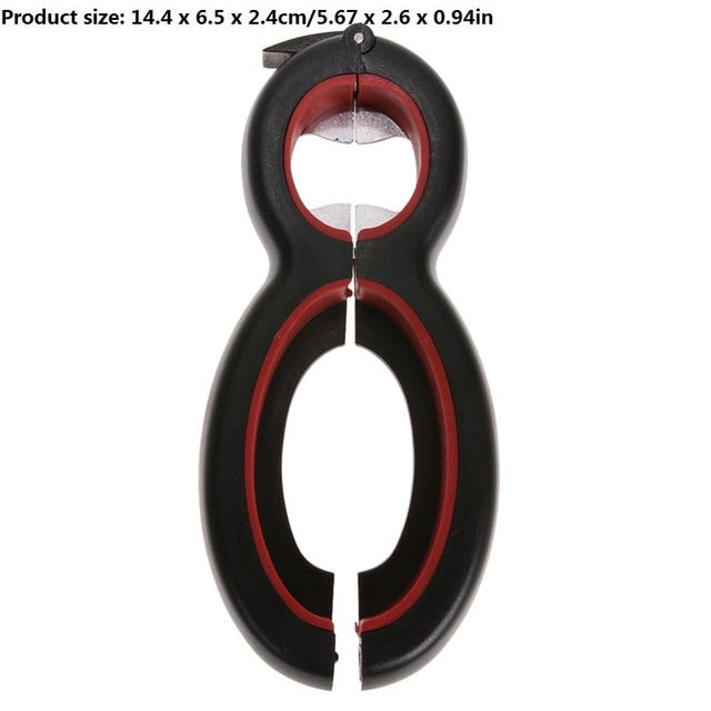 6 in 1 Multi Function Can Bottle Opener