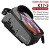 ROCKBROS Bicycle Bag Waterproof Touch Screen Cycling Bag Top Front Tube Frame MTB Road Bike Bag 6.0 Phone Case Bike Accessories