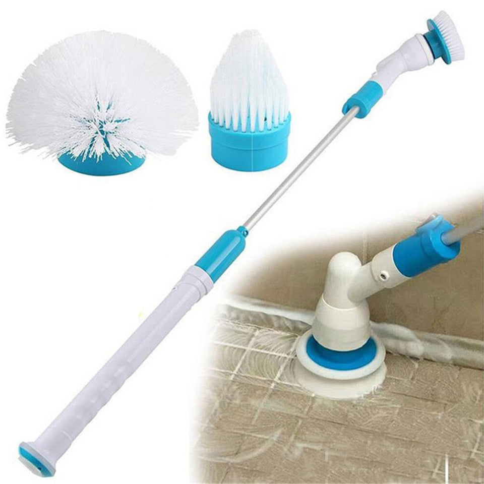 Electric Cleaning Brush Adjustable Extension Scrubber Brush Turbo Rotating Scrub Cordless Charging Bathroom Cleaning Tools Set