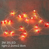 2M Snowflake Santa Claus LED Garland String Lights Merry Christmas Decoration for Home Xmas Tree Ornament Navidad Natal New Year