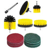 4/5/11/12pc Power Scrubber Brush Drill Brush Clean for Bathroom Surfaces Tub Shower Tile Grout Cordless Power Scrub Cleaning Kit