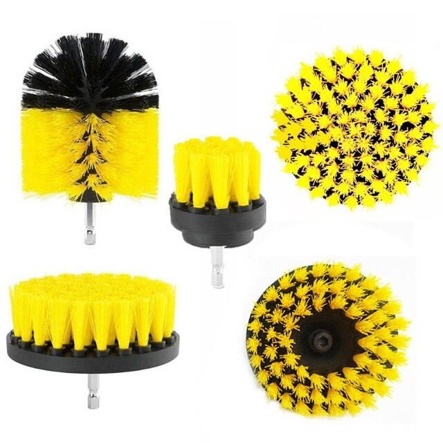 4/5/11/12pc Power Scrubber Brush Drill Brush Clean for Bathroom Surfaces Tub Shower Tile Grout Cordless Power Scrub Cleaning Kit