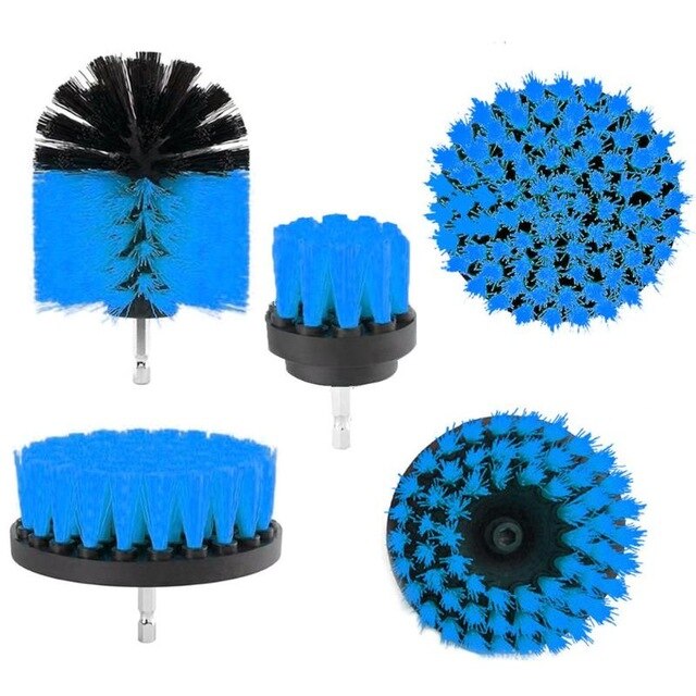 4/5/11/12pc Power Scrubber Brush Drill Brush Clean for Bathroom Surfaces Tub Shower Tile Grout Cordless Power Scrub Cleaning Kit